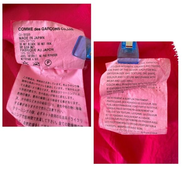 COMME des GARCONS Cut Off Knot Design Long Sleeve Shirt, Size S - Picture 4 of 14